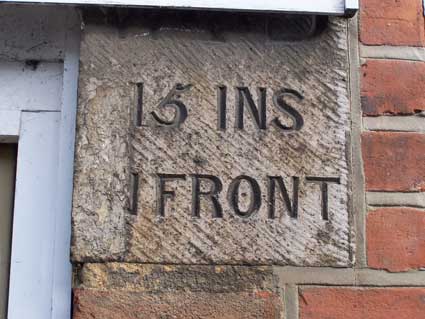 Ipswich Historic Lettering: Artillery barracks markers WD5