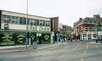 Ipswich Historic Lettering: Beehive, Cane Chain shop 1990