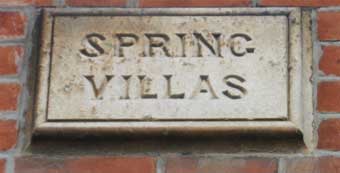 Ipswich Historic Lettering: Belle Vue plaque 13