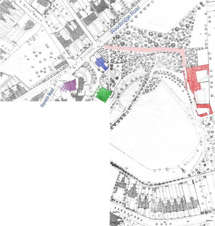 Ipswich Historic Lettering: Belle Vue Retreat map 2