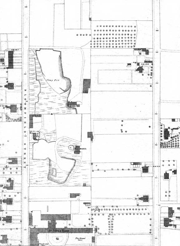 Ipswich Historic Lettering: Bloomfield St brickworks map