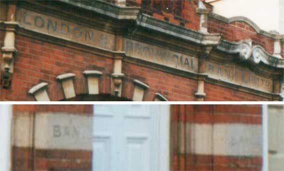 Ipswich Historic Lettering: Bungay bank 2