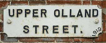 Ipswich Historic Lettering: Bungay Upper Olland Street
