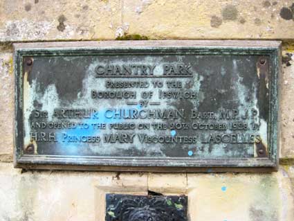 Ipswich Historic Lettering: Chantry gates 3