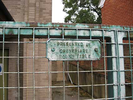 Ipswich Historic Lettering: Charles Street gate 2