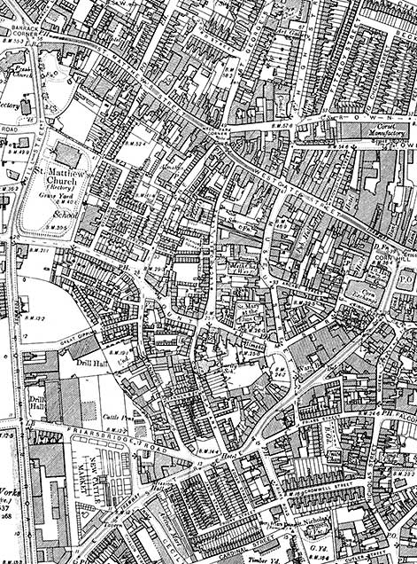 Ipswich Historic Lettering: Civic Drive map 1