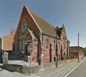 Ipswich Historic Lettering: Clarkson St church 1