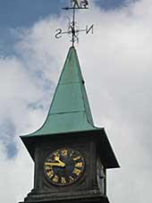 Ipswich Historic Lettering: Cricketers clock 3