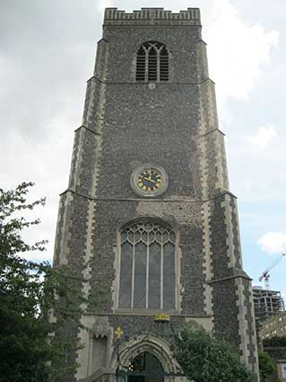 Ipswich Historic Lettering: St Peter clock 1
