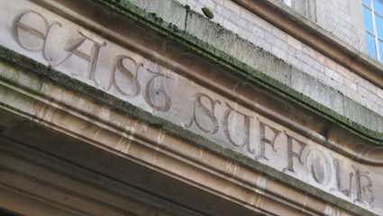 Ipswich Historic Lettering: County Hall East Suffolk