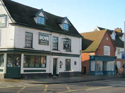 Ipswich Historic Lettering: Dove Yard sign 1