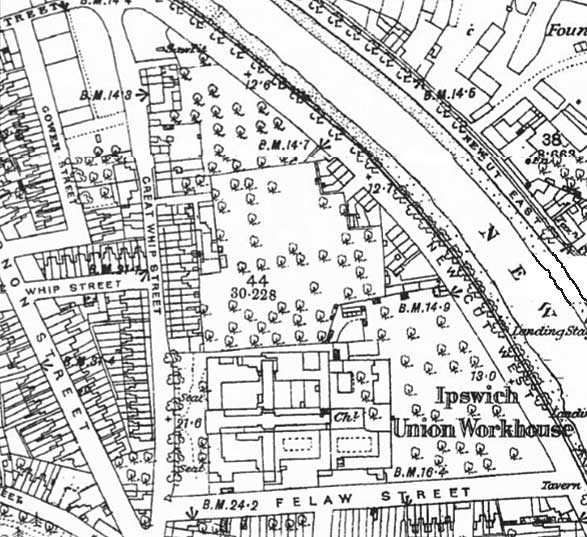 Ipswich Historic lettering: Felaw map 7