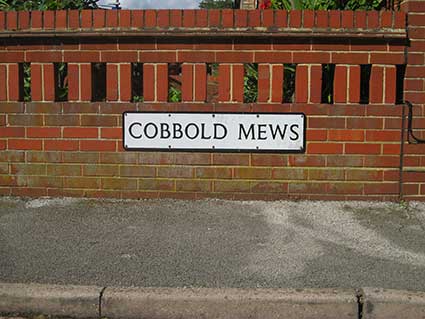 Ipswich Historic Lettering: Cobbold Mews 1