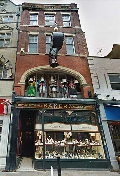 Ipswich Historic Lettering: Gloucester Baker Jeweller 1