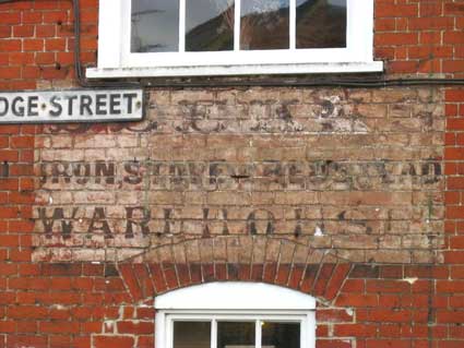 Ipswich Historic Lettering: Iron Warehouse 1