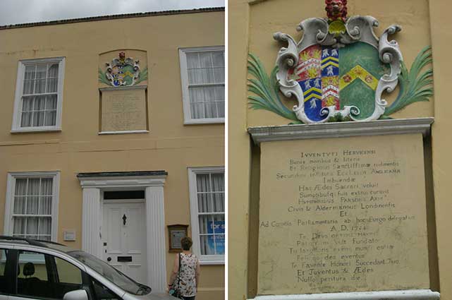 Ipswich Historic lettering: Harwich School House 1