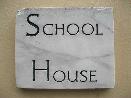 Ipswich Historic lettering: Harwich School House 4