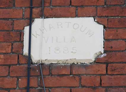 Ipswich Historic Lettering: Khartoum Villa 1