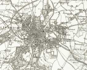 Ipswich Historic Lettering: map 1892 thumb