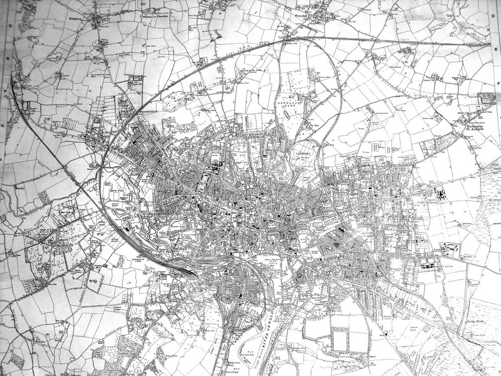 Ipswich Historical Lettering: Ipswich map 1930
