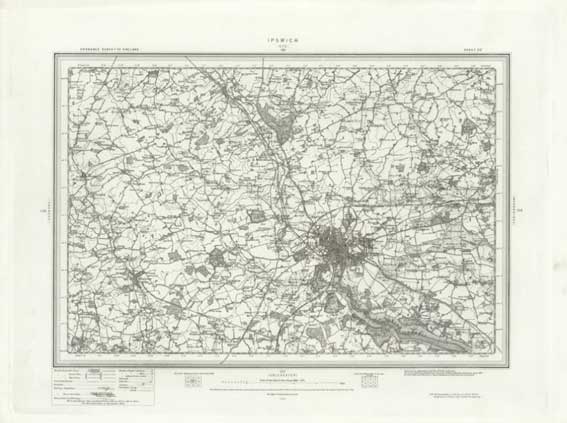 Ipswich Historic Lettering: NLS map sheet