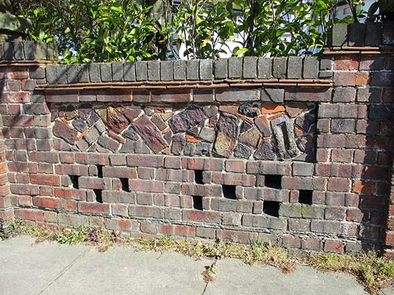 Ipswich Historic Lettering: Rushmere Road wall 3