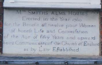 Ipswich Lettering: Mrs Smiths Almshouses