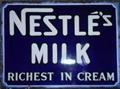 Ipswich Historic Lettering: Nestles Milk sign
