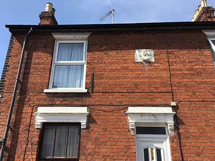 Ipswich Historic Lettering: Norfolk Street angel 1