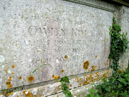 Ipswich Historic Lettering: Rosehill: Roe tomb 1