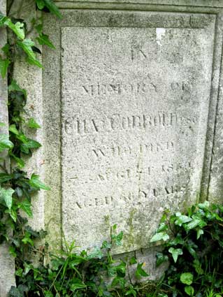 Ipswich Historic Lettering: Rosehill: Roe tomb 3