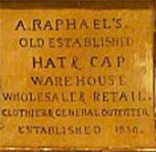Ipswich Historic Lettering: Raphael shop, Angel Corner