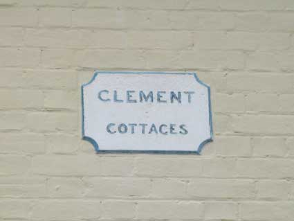 Ipswich Historic Lettering: Rosehill houses: Clement Cott 2