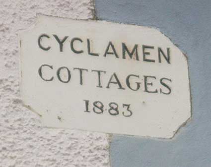 Ipswich Historic lettering: Rose Hill Cyclamen