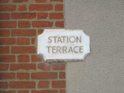 Ipswich Historic Lettering: Rosehill houses: Station Terr 2