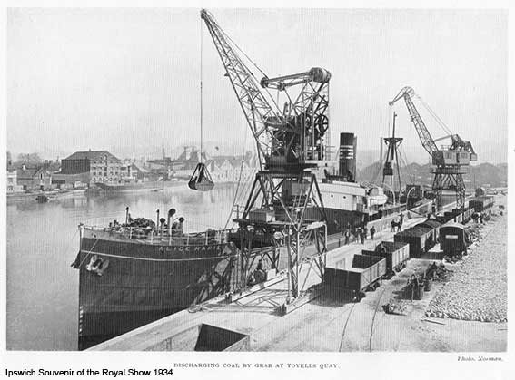 Ipswich Historic Lettering: Tovells Wharf 1934