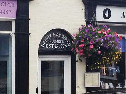 Ipswich HistoricLettering:  Saxmundham Harry Hayward 2