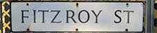 Ipswich Historic Lettering: Fitzroy Street sign small