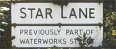 Ipswich Historic Lettering: Star Lane small