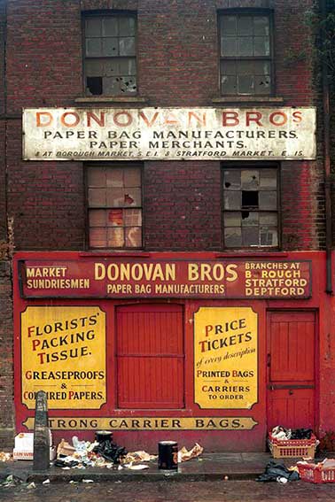 Ipswich Historic Lettering: Donovan Bros, Spitalfields 1985