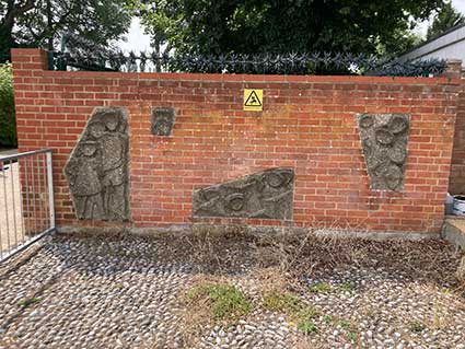 Ipswich Historic Lettering: Sprites Lane School reliefs