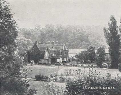 Ipswich Historic Lettering: St Helen's Lodge postcard 1907