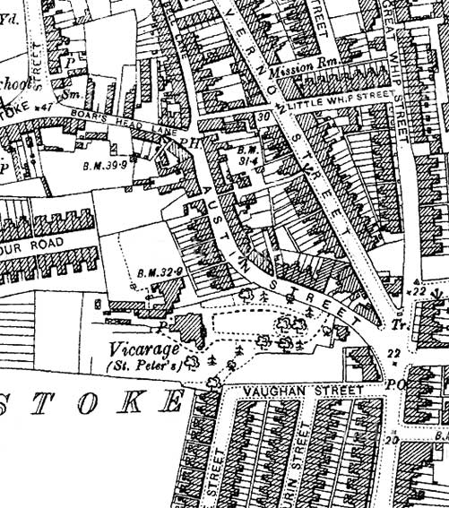 Ipswich Historic Lettering: St Peters Vicarage map 1904