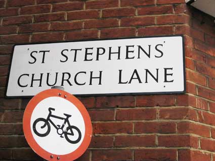 Ipswich Historic Lettering: St Stephen's Church La. 3