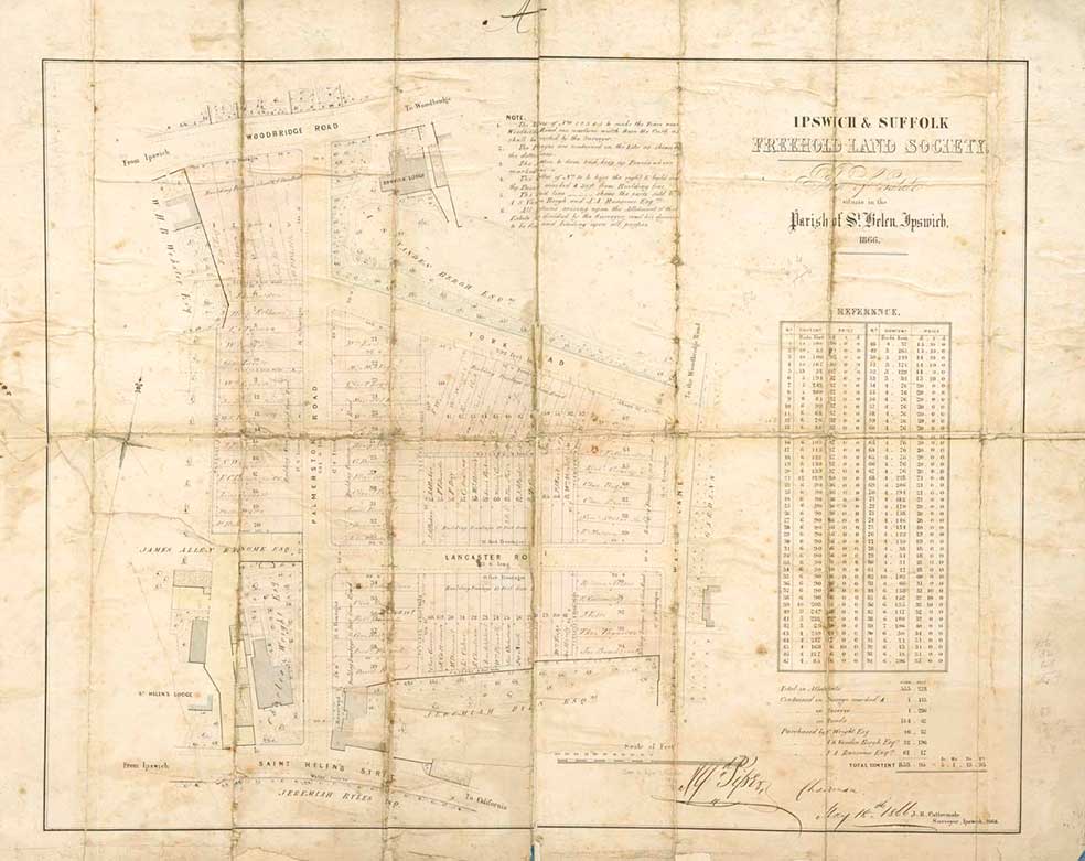 Ipswich Historic Lettering: Warwick Rd FLS map 1