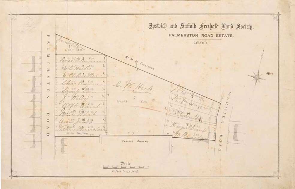 Ipswich Historic Lettering: Warwick Rd map 2