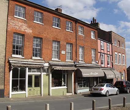 Ipswich Historic Lettering: Woodbridge Market Hill 1