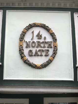 Ipswich Historic Lettering: 14 North Gate 2