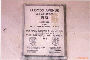 Ipswich Historical Lettering: Cornhill plaque 1