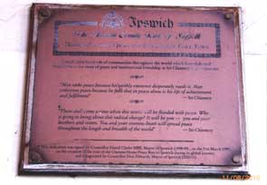 Ipswich Historical Lettering: Cornhill plaque 2